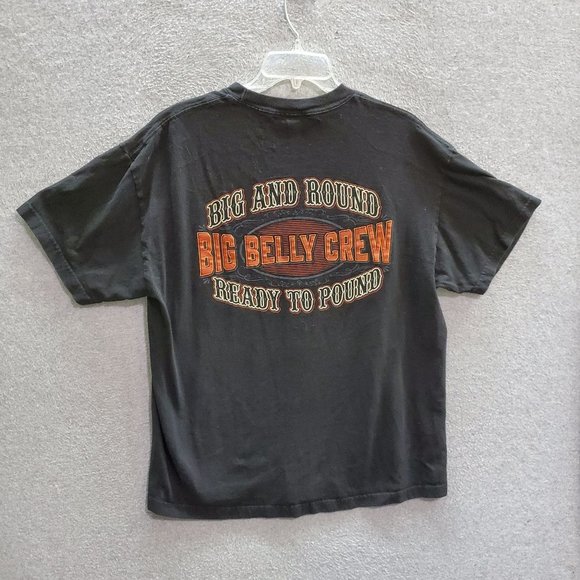 Big Belly Crew Men Shirt XL Black Big And Round‎ Ready To Pound - Picture 1 of 7